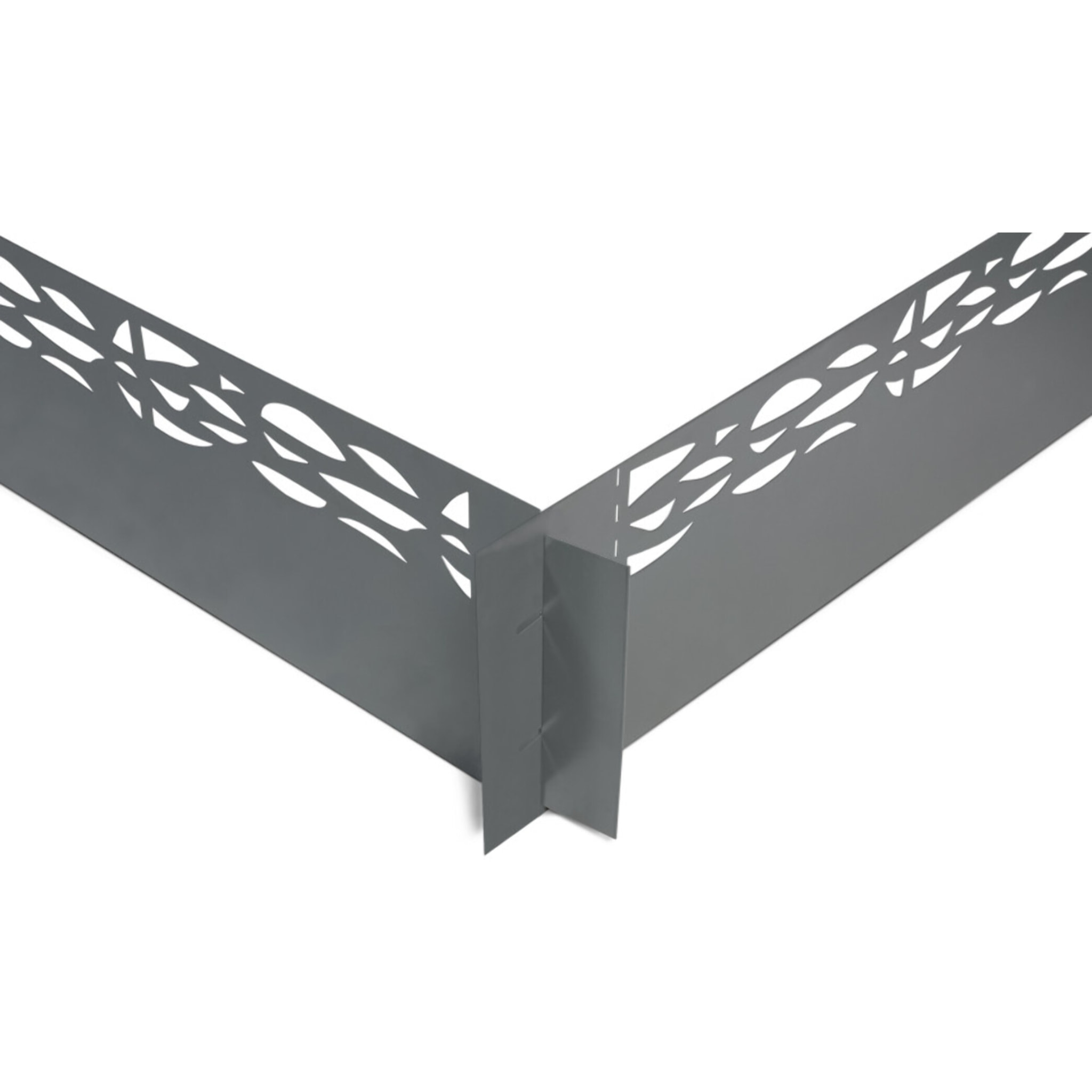 Bordurette métal ajouré - Gris anthracite