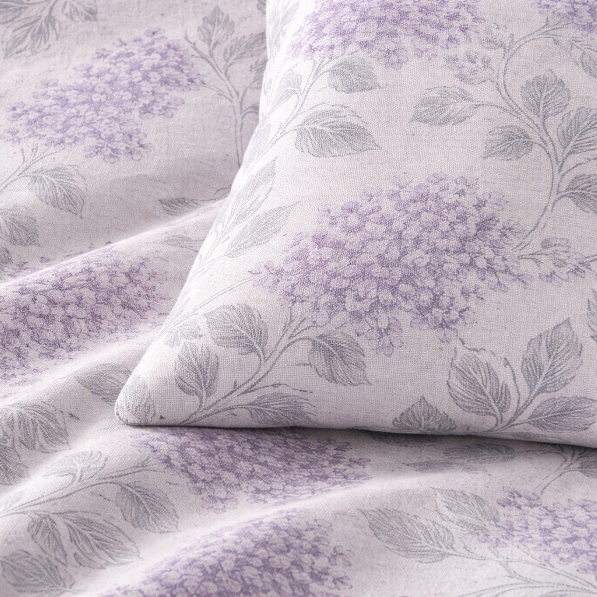 LAURA BIAGIOTTI Completo Letto Matrimoniali in Percalle Stampato Biham_malva