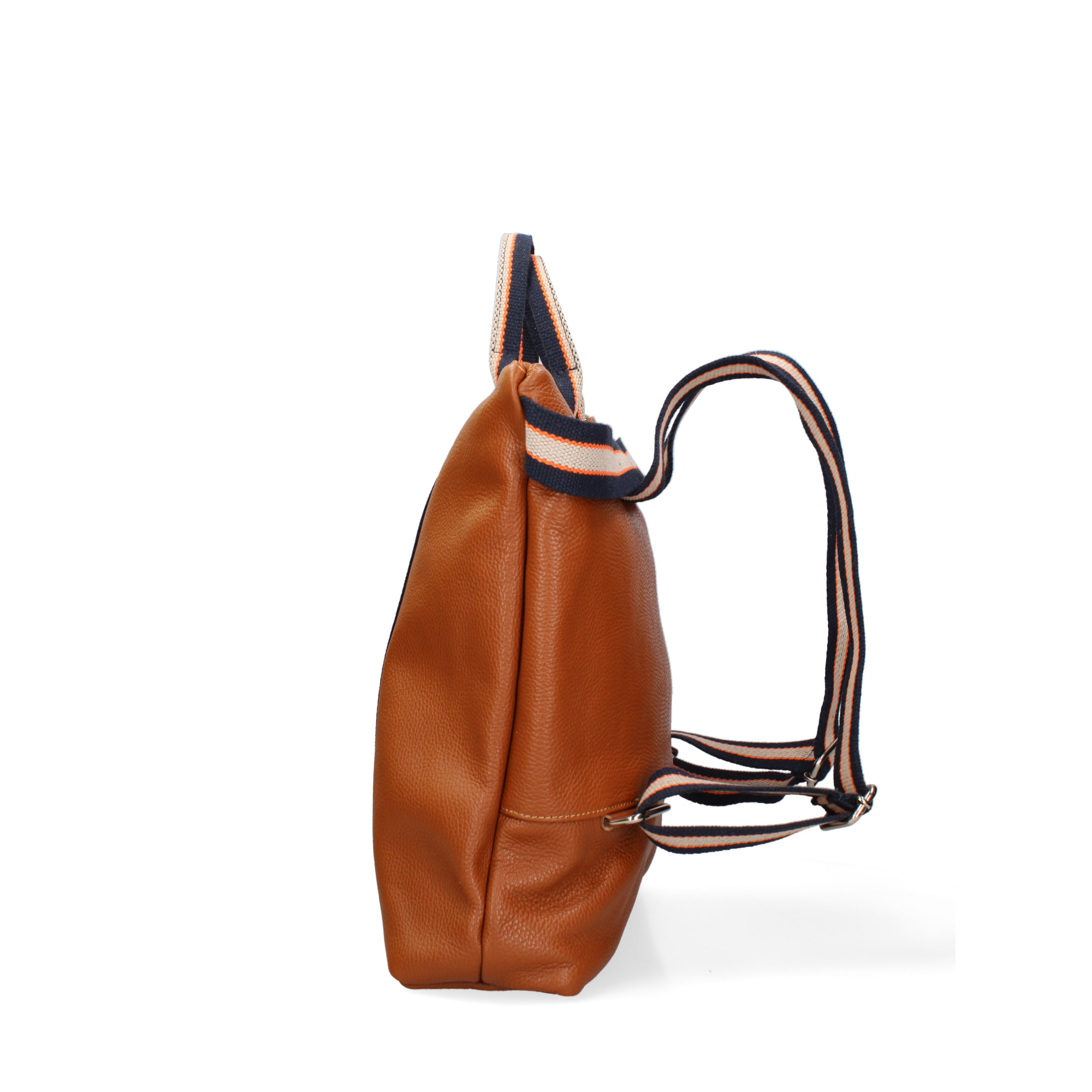 Borsa a mano convertibile in zaino  da donna In Vera pelle Made in Italy 43x38x12 cm