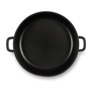 Poêle haute 28 cm Excelsa – Soul Cook, Aluminium Noir