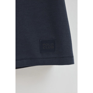 Maglietta Amore blu marino con toppa personalizzata Polo Club