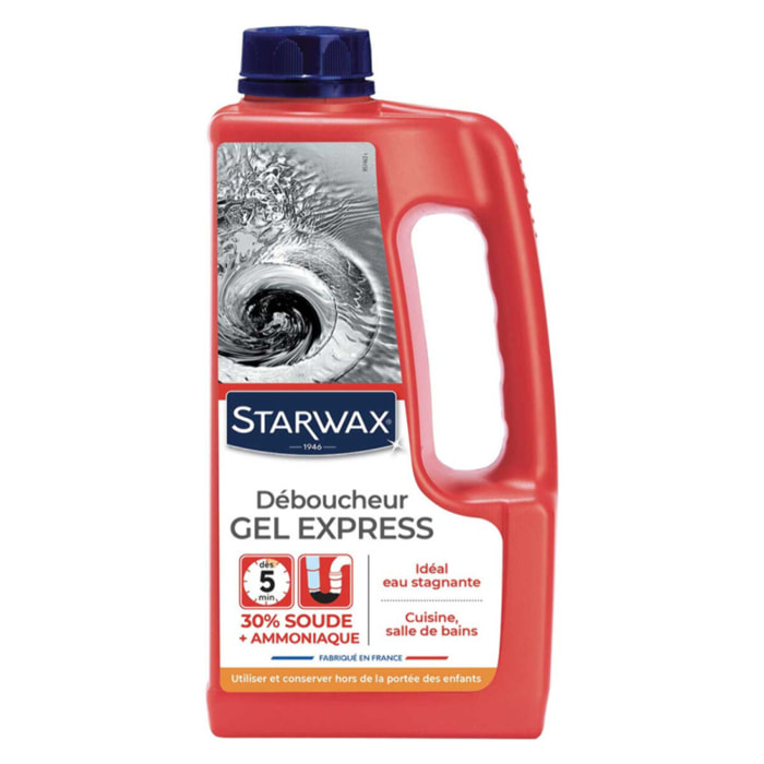 Pack de 2 - Starwax - Deboucheur Cuisine - Sdb Gel Express 5Mn 1L