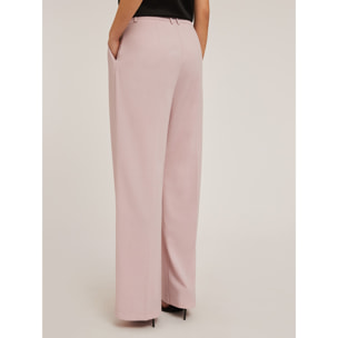 Motivi - Pantaloni palazzo con pieghe - Rosa