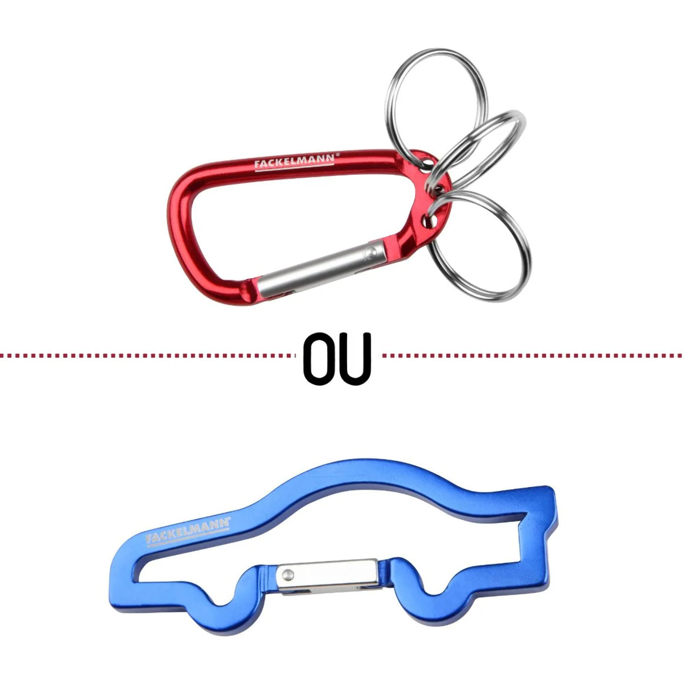 Petit mousqueton porte clé Fackelmann Tecno
