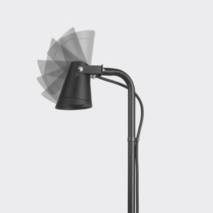 FORLIGHT Pie De Salon Ip65 Picnic Gu10 35W Negro 637Lm