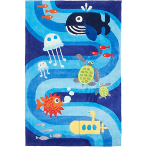 Tapis enfant fait main motif simple CALE