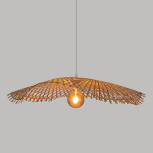 Suspension "Tess" - bambou et métal - D75 cm