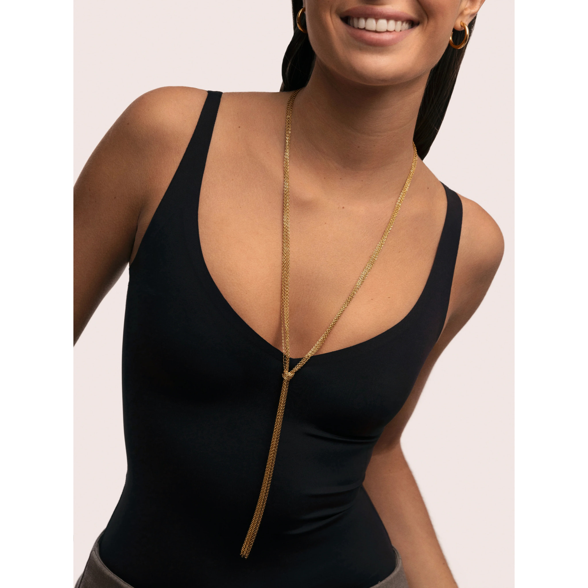 Collana Y Chains Acciao Placcato Oro