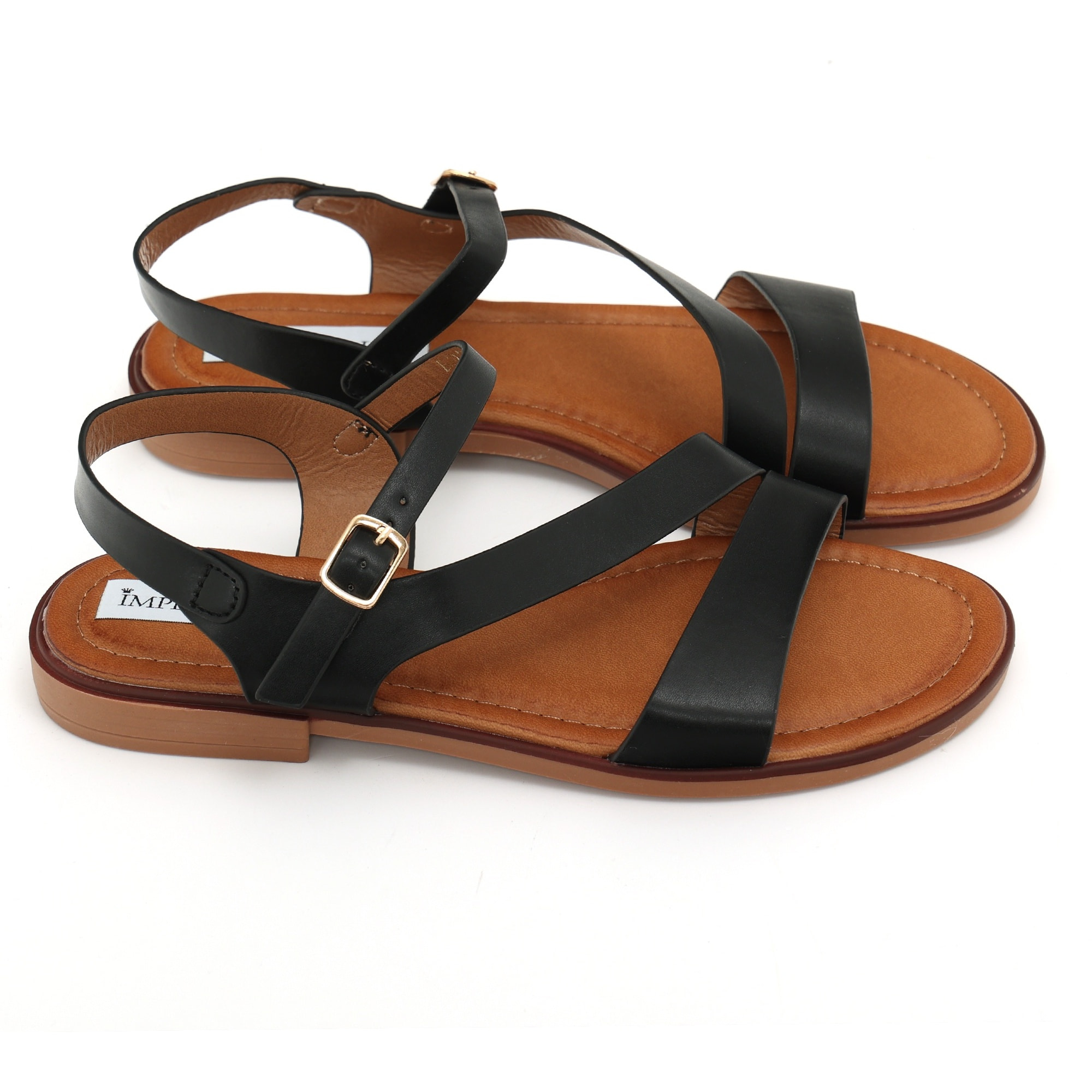 Sandali bassi in simil pelle