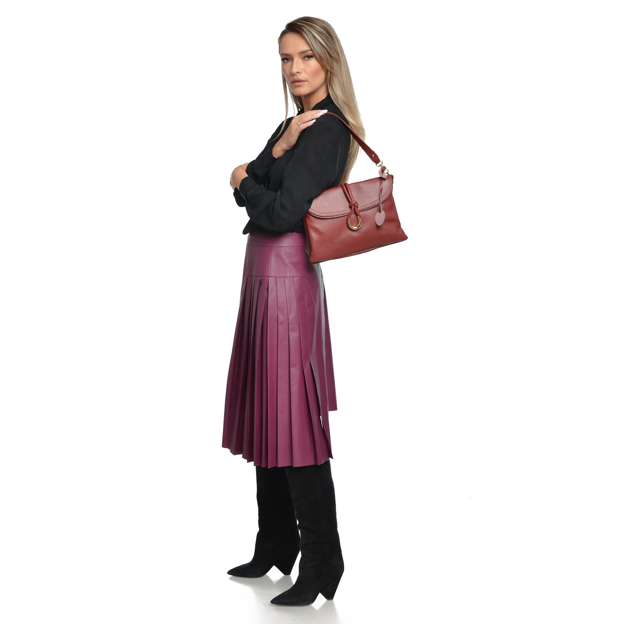 Borsa a tracolla Anna Luchini Rosso