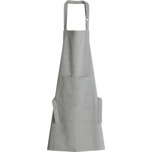 Tablier classique 70x85 100% Polyester recyclé Fil Flamme Gris