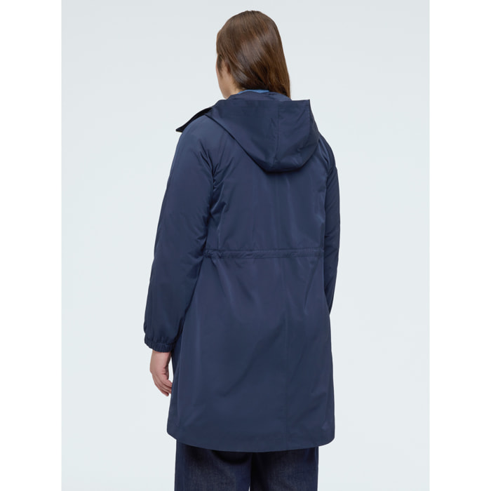 Fiorella Rubino - Parka lungo con cappuccio - Blu