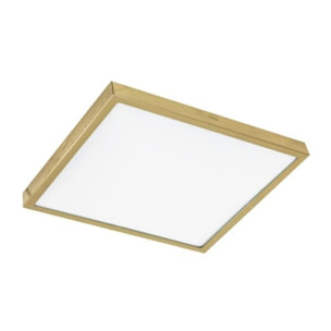 Plafoniera quadrata LED con vetro satinato 13 W 2700 K IP20