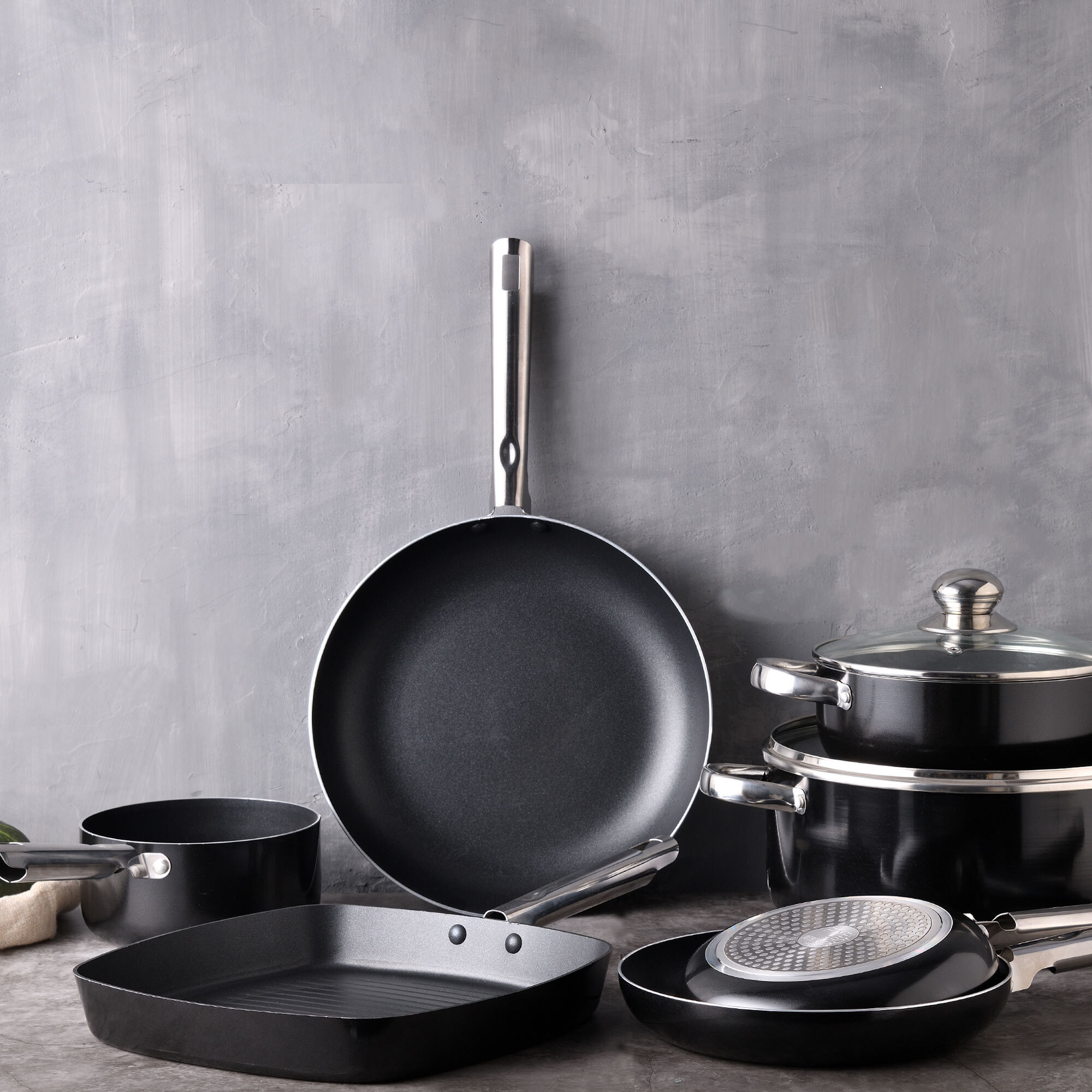 Sartén Pixel Pro Ø30 cm en aluminio prensado apta para inducción - Chef Sauce