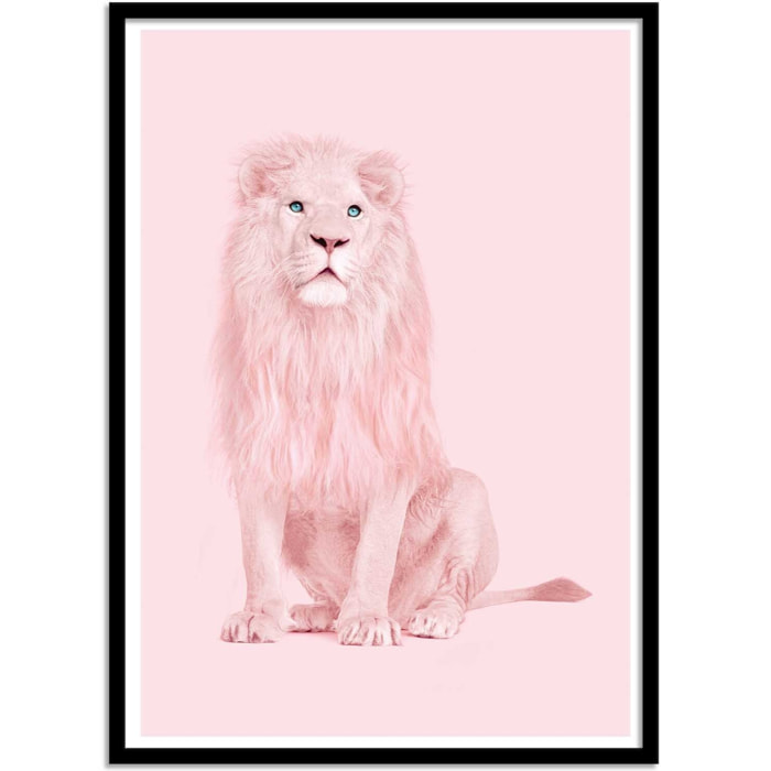 Affiche - Pink Lion - Paul Fuentes