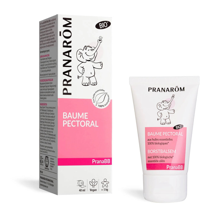Pranarom - Baume pectoral bébé - Bio - 40 ml