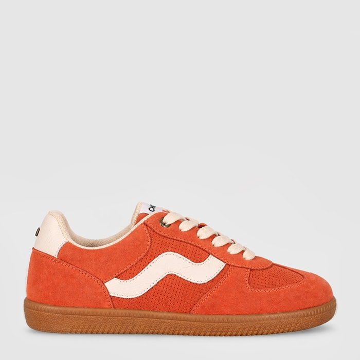 Deportivos de Serraje - Coral - Tacón: 1 cm