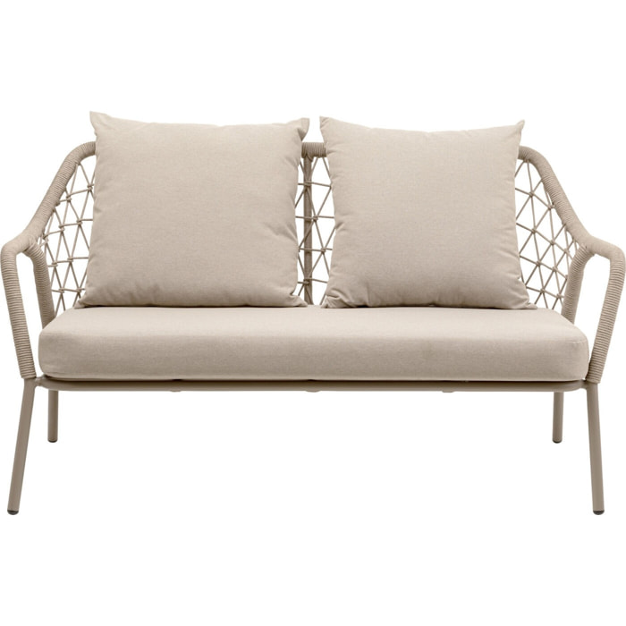 Canapé de jardin Milos 2 places beige Kare Design
