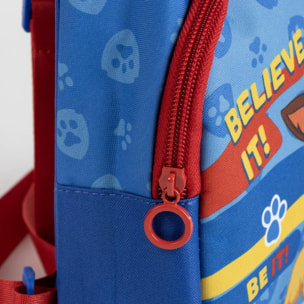 Mochila bandolera paw patrol - color azul - 13x23x7cm - fabricada en poliéster - bandolera infantil con asas ajustables - compartimento principal