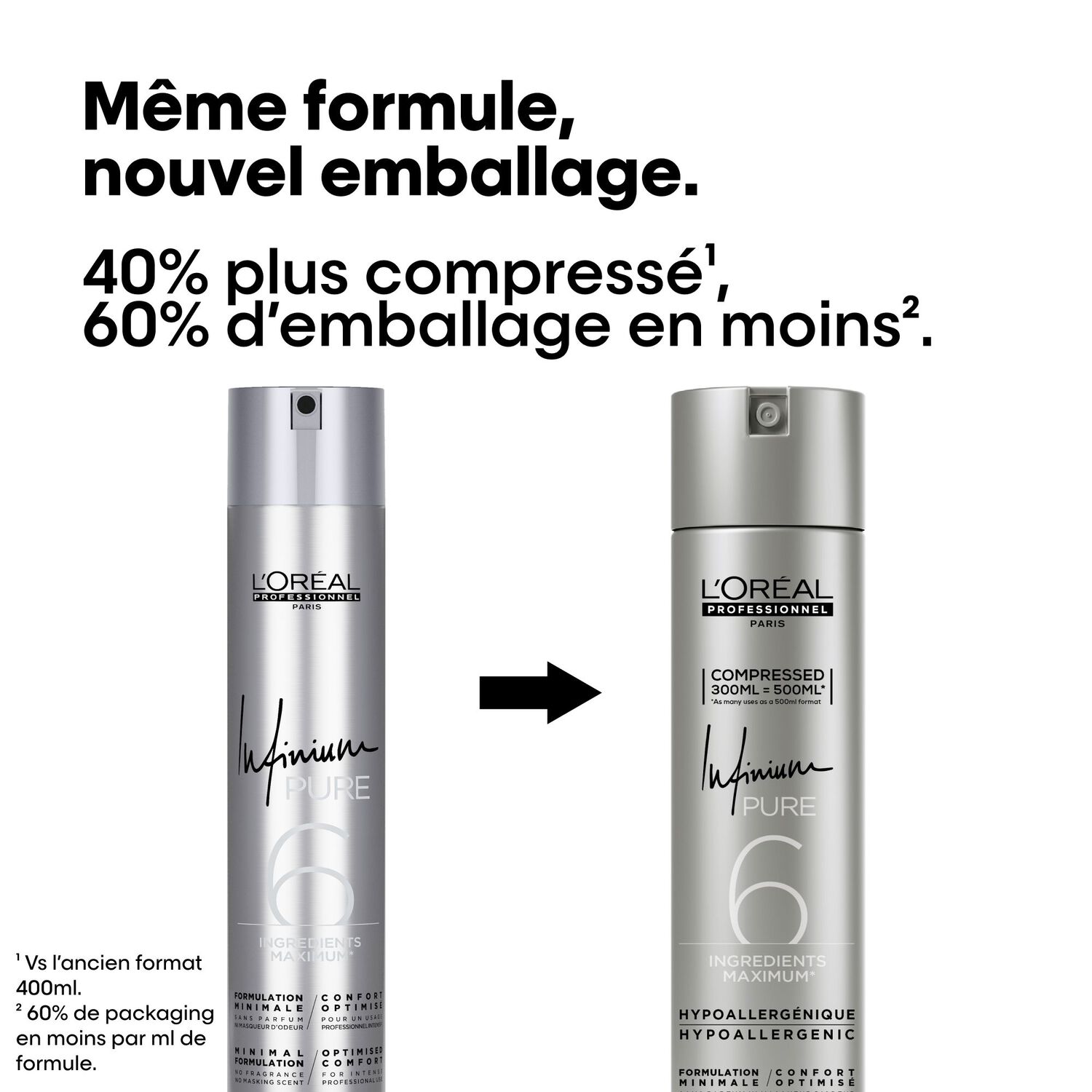 Tecni.art - Infinium Pure - Extra-Fort - Laque fixation tenue extrême 300 ml