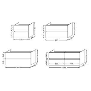 Meuble vasque Tolbiac blanc + miroir led
