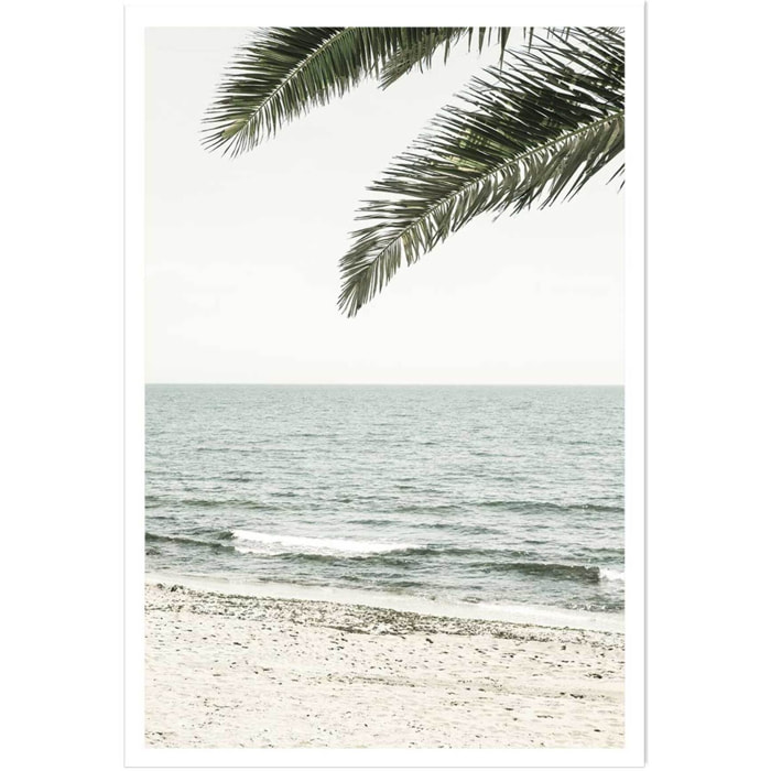 Poster plage tropicale Affiche seule