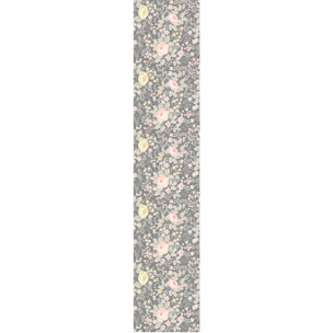 Papier peint intissé pré-encollé - FLEURS VINTAGE ROSES GRIS - 1 rouleau