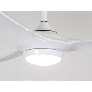 Ventilador de Techo ø132 cm con LED y Wifi Reversible Hypersilence HELIX WHITE KLASSFAN