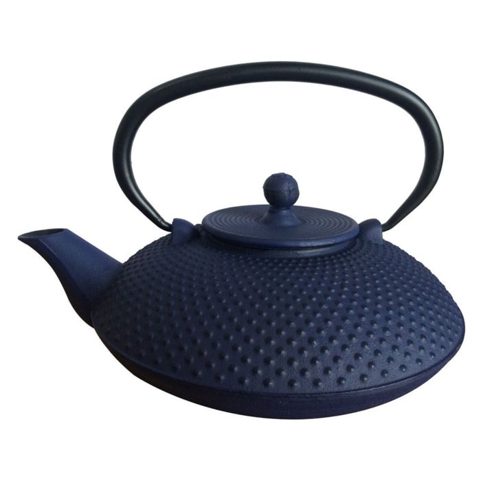 Théière en fonte bleue 0,8L TRESOR D'ASIE