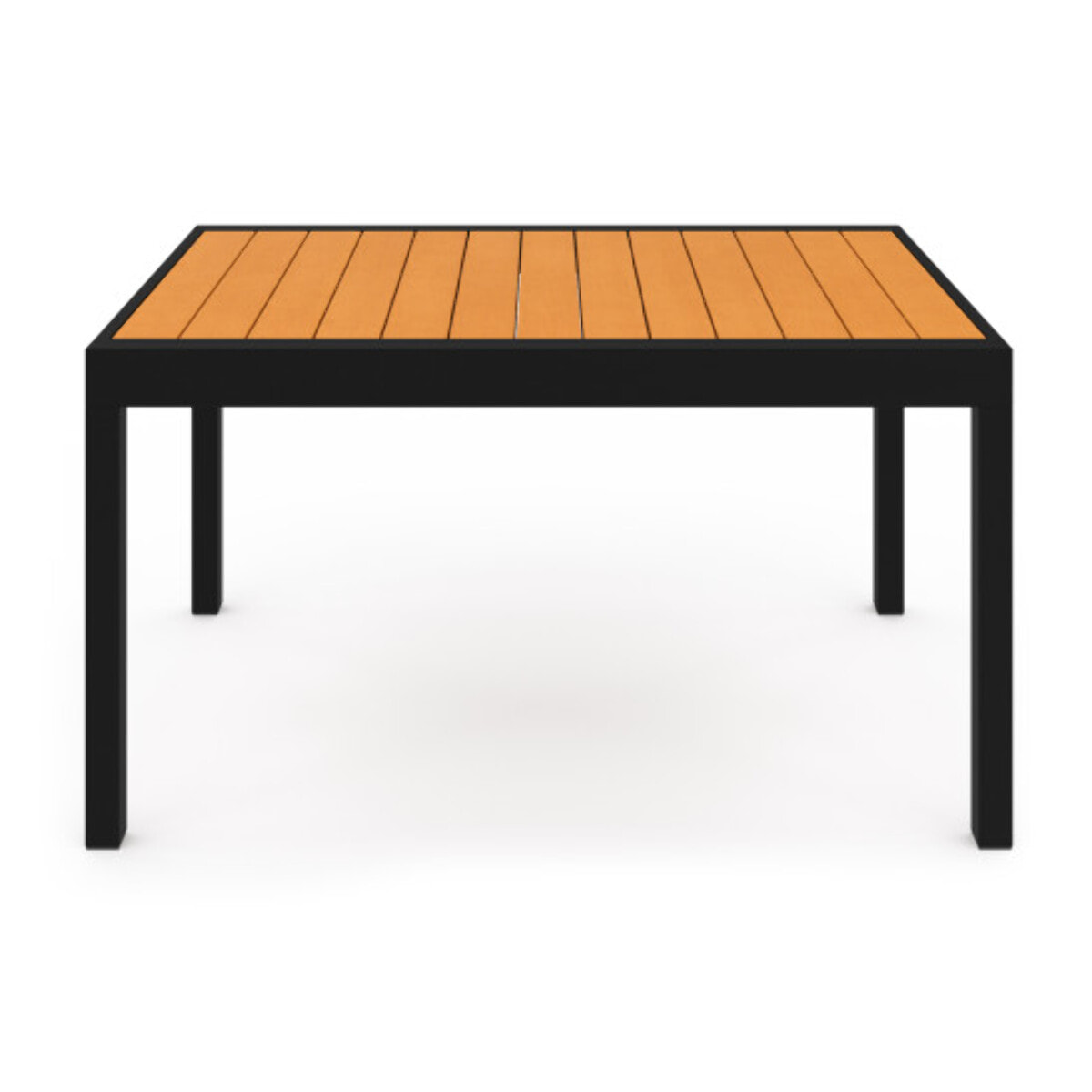Ensemble repas extensible 12 places polywood noir et bois
