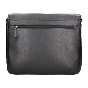 Borsa a tracolla uomo in vera pelle - Modello Erebo Lux - Casual - 29.0 x 37.0 x 10.0 cm