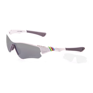 Gafas de ciclismo OCEAN IRON - Blanco brillante / Ahumada