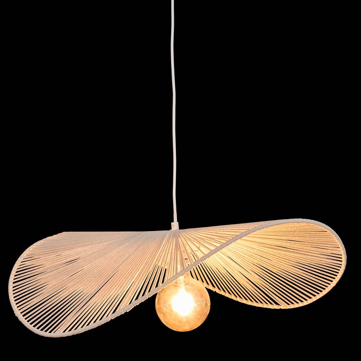 Suspension Adelia blanche D58cm