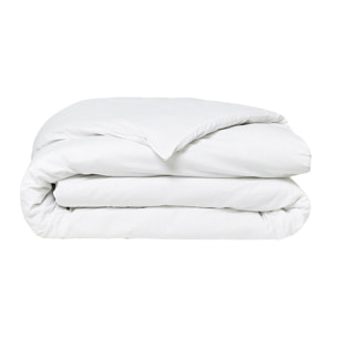 Housse de couette 2 personnes uni coton ORGANIC blanc