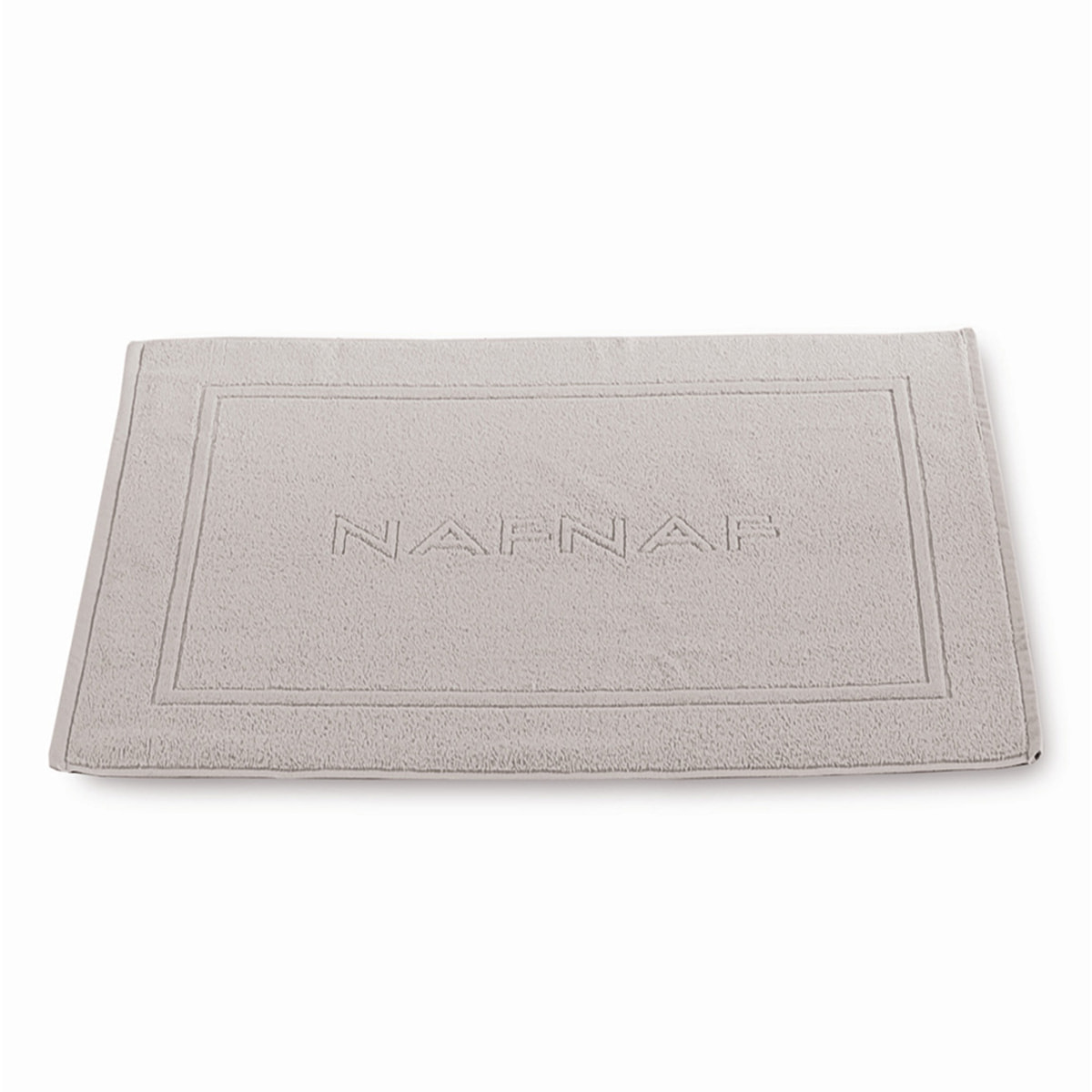Alfombra de baño CASUAL gris perla 50x80 cm - 100% algodón -