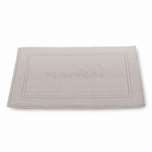 Alfombra de baño CASUAL gris perla 50x80 cm - 100% algodón -