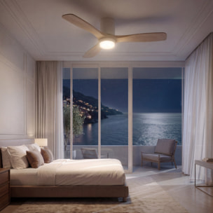 Ventilador de techo FLOW22 con luz LED y mando a distancia