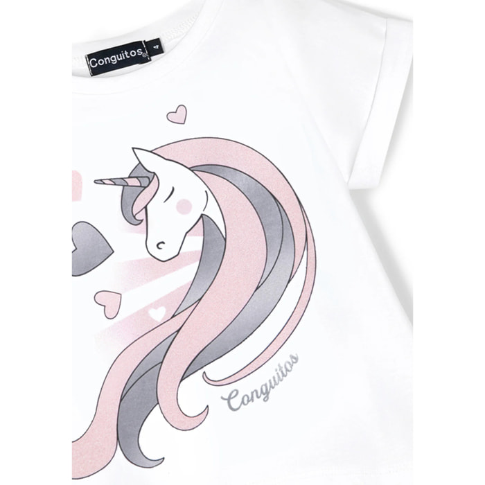 Conguitos - T-shirt a maniche corte casual stampata