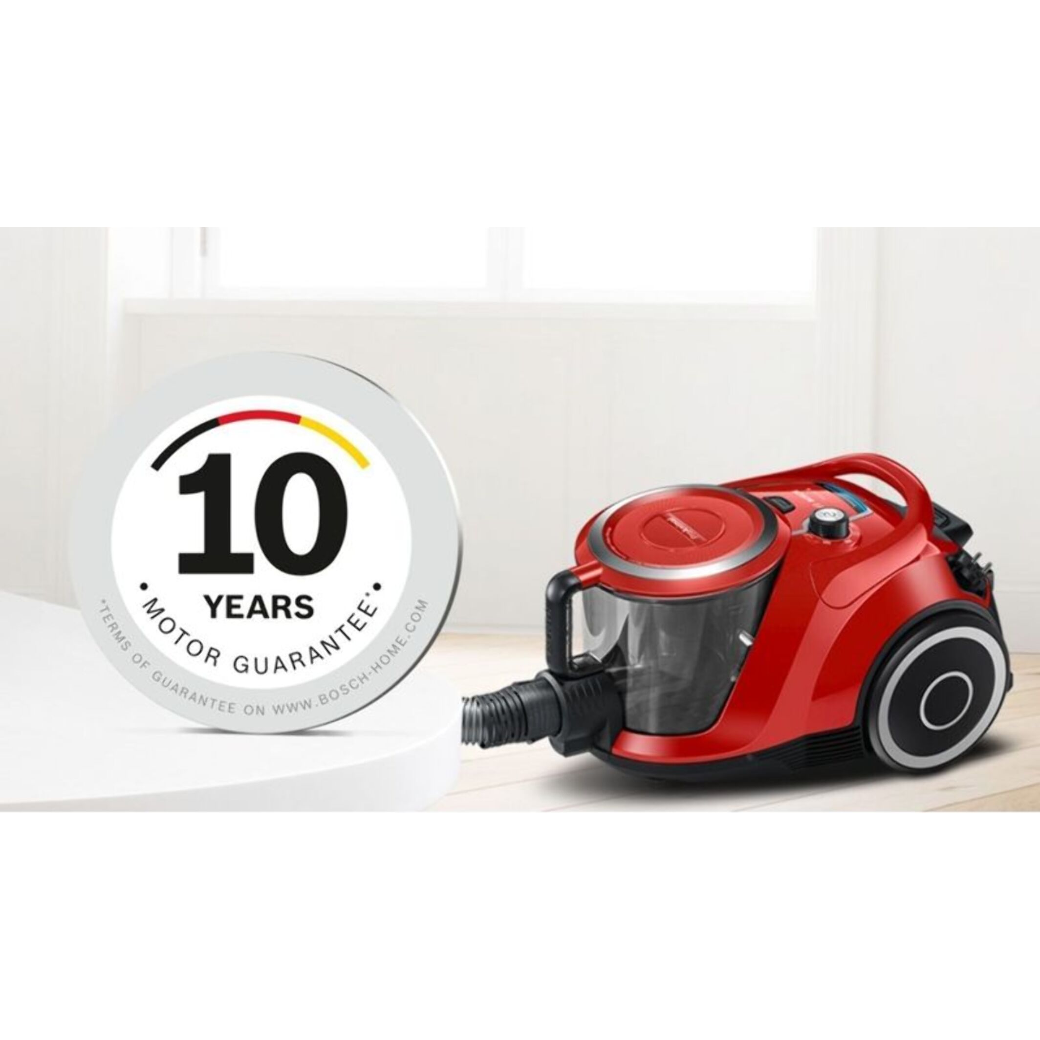Aspirateur sans sac BOSCH Pro animal rouge BGS41PET1