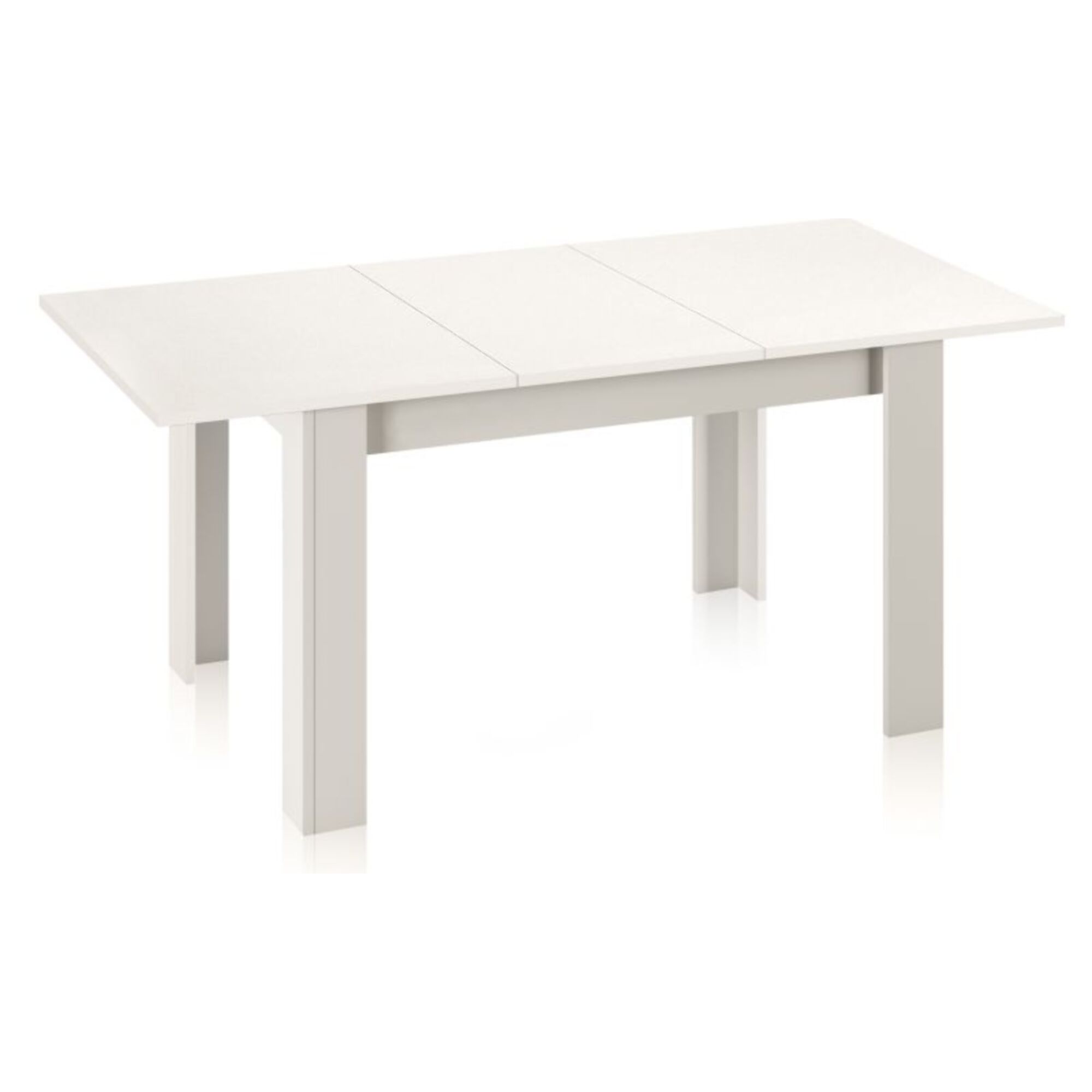 Mesa de comedor extensible Danna Blanco Brillo