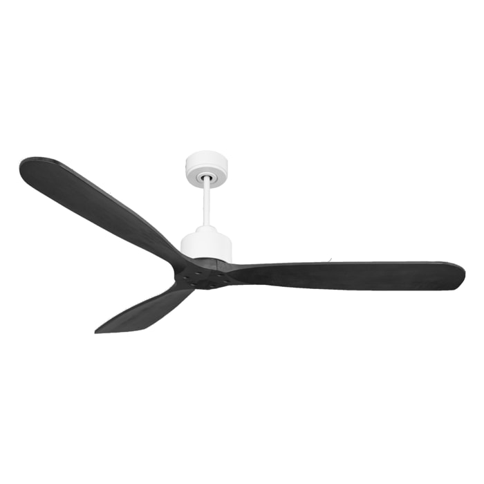 Ventilateur de plafond Réversible  Thermostat Wifi Moteur à courant continu Toits en pente Télécommande Hypersilence Mémoire FullWood