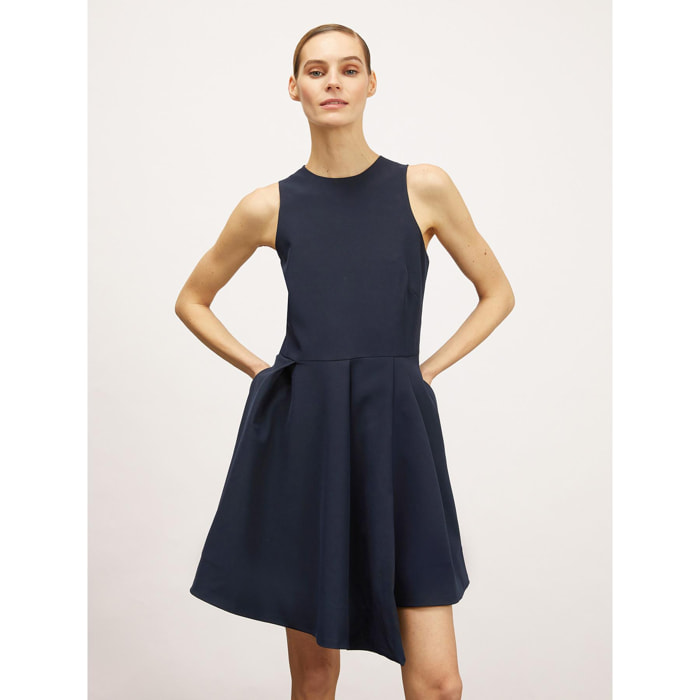 Motivi - Mini dress con gonna a pieghe - Blu