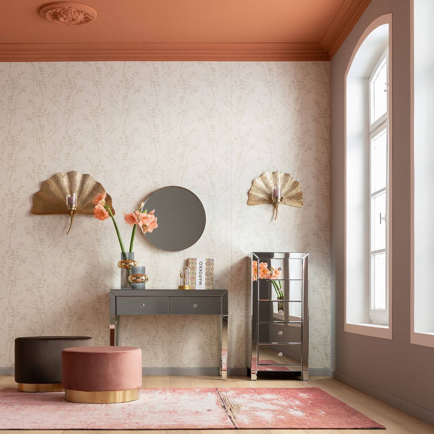 Console Luxury 100x40cm argentée Kare Design