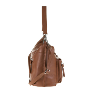 Borsa a spalla da donna Made in Italy - Modello Seraphina - 100% pelle - 35.0 x 23.0 x 20.0 cm