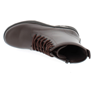 Armata di Mare Scarpe Donna Stivaletti Casual con Zip Laterale AMD W52C63 Brown