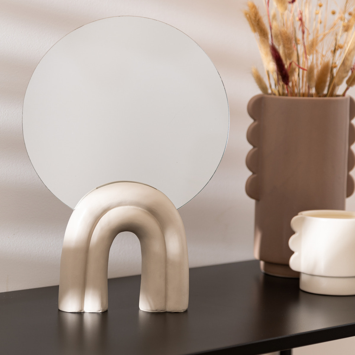 Miroir à poser Wavy bliss H.36cm résine