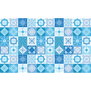 Stickers muraux - Sticker Mural Carrelage adhésif Cuisine Salle de Bain - 60 STICKERS CARREAUX DE CIMENT AZULEJOS ASFODELO