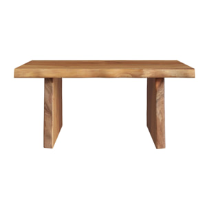 Table basse rectangulaire en bois de teck recyclé - Suzy