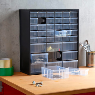 Boîte de rangement polyvalente avec 39 tiroirs