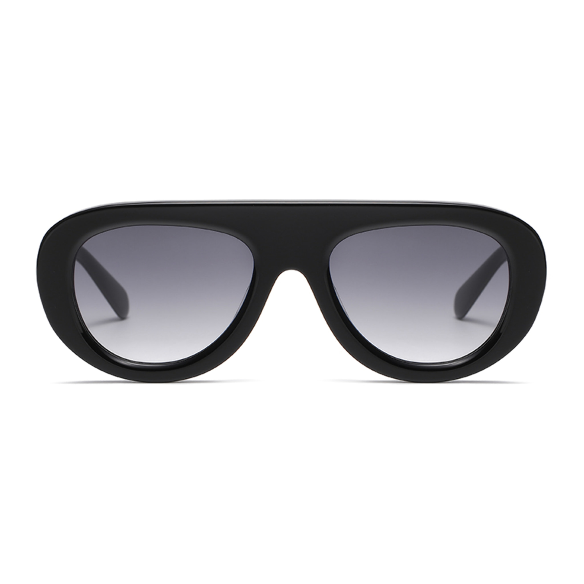 Gafas OCEAN modelo Cote des Basques en color Montura negra brillante con lentes de degradado ahumado